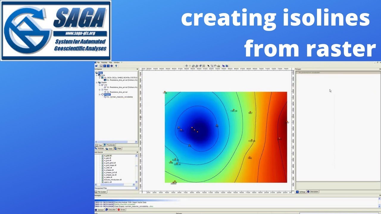SAGA GIS: creating isolines from raster