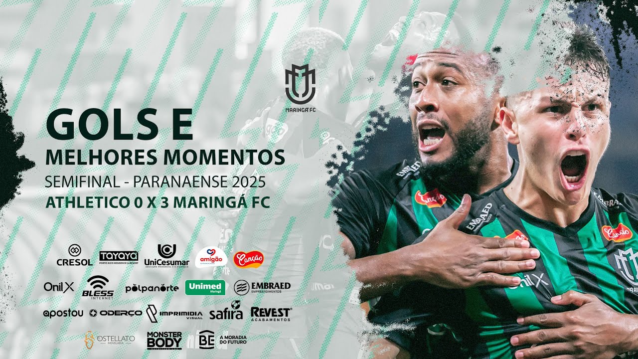 Gols e melhores momentos - Athletico 0 x 3 Maringá FC - Semifinal Volta - Paranaense 2025