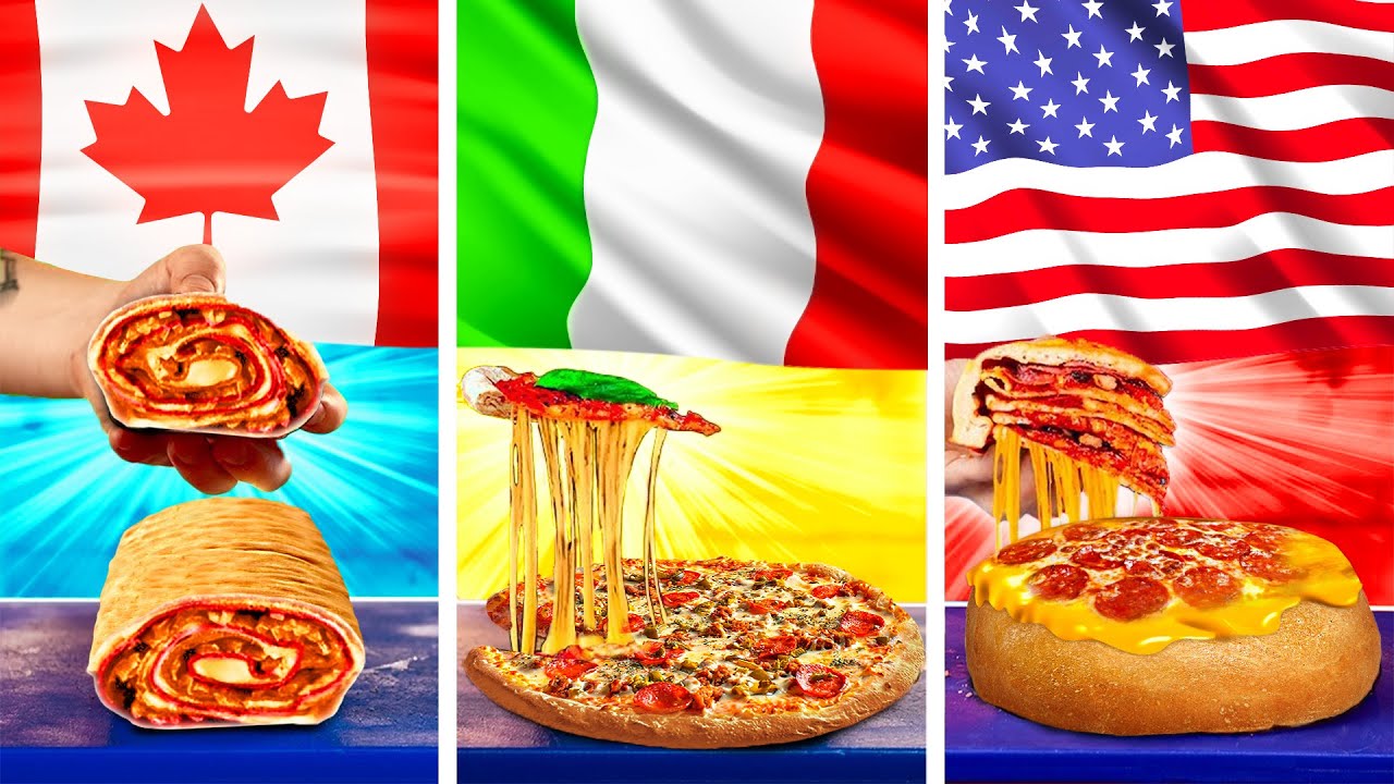 Pizza Americana vs. Pizza Italiana vs. Pizza Canadiense por VANZAI