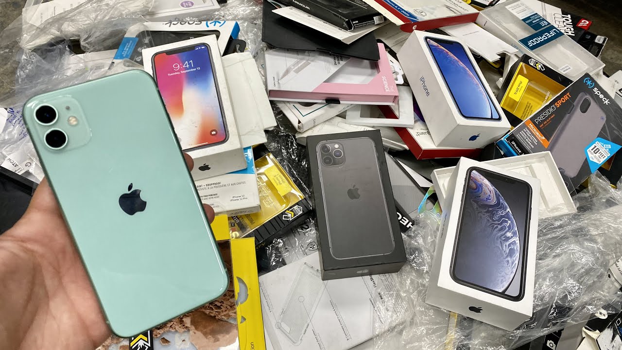 Нашла iPhone 11, мятно-зеленого цвета!! Джекпот, вытащенный из мусорного контейнера Apple Store!!...