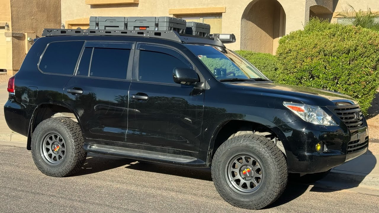 INSTALLING VICTORY 4X4 ROOF RACK ON LX570 2009