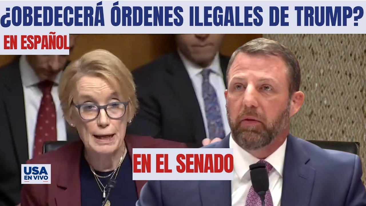 ¿Obedecerá órdenes ilegales deTrump? El tenso interrogatorio al nominado para el DHS | USA EN VIVO 🔴