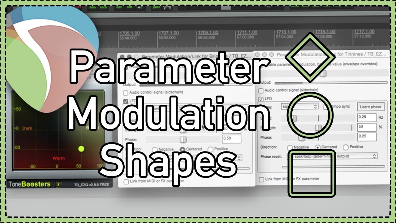 Making shapes with parameter modulation LFO