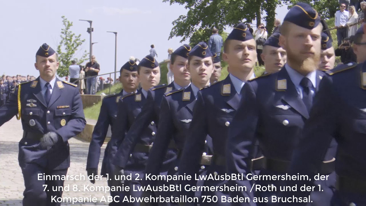Teil 1/9 Gelöbnis 23.05.2019 Hambacher Schloss. Einmarsch der Kompanien