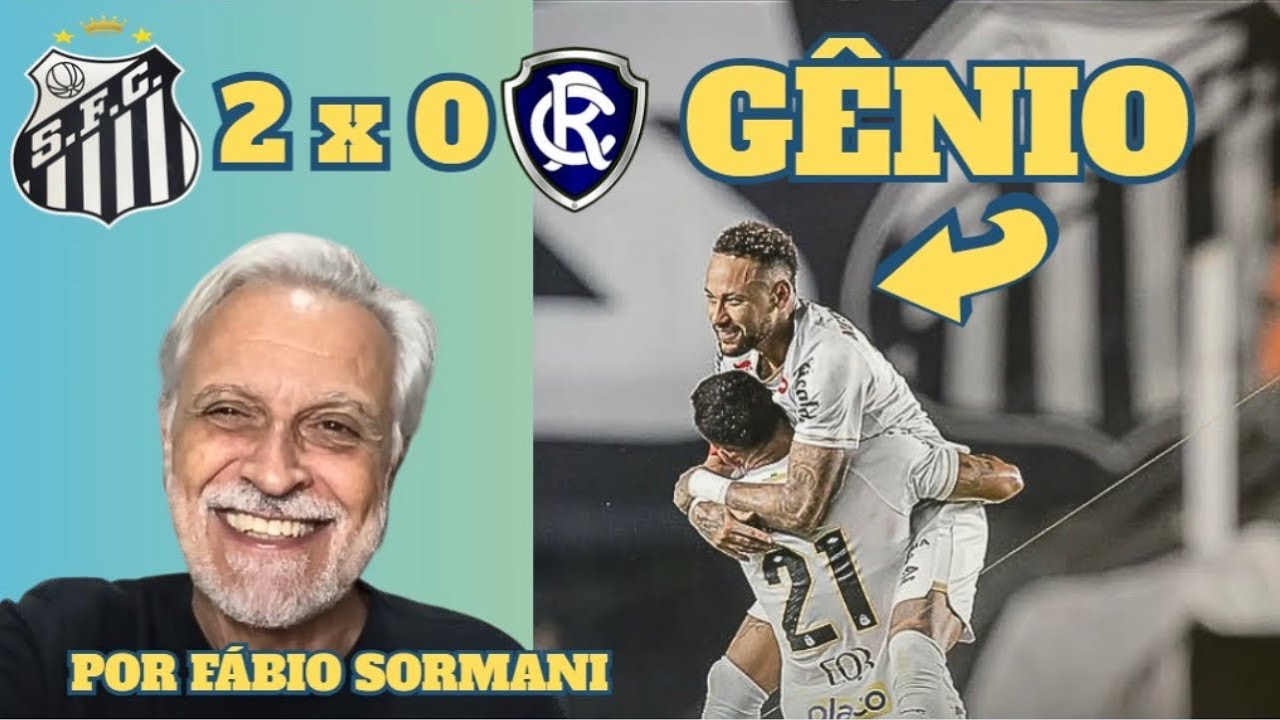 NEYMAR &Eacute; G&Ecirc;NIO EM DOIS LANCES E O SANTOS VENCE O REMO POR 2-0