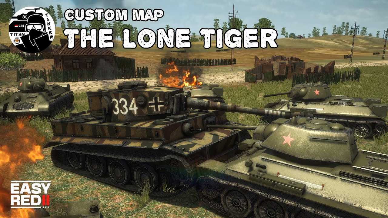 1 Tiger vs 50 T-34s?! | Easy Red 2 Tank Gameplay (Mission Editor Tutorial)