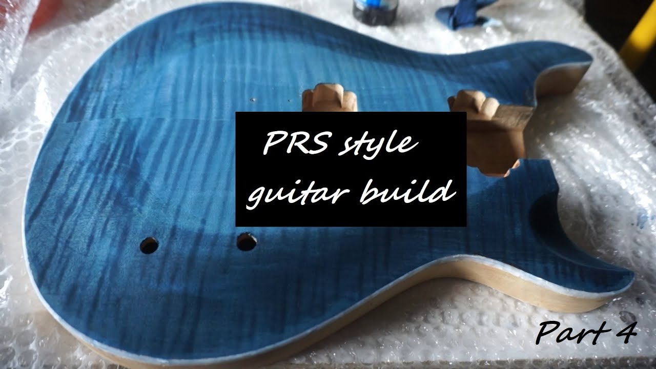 PRS style guitar build | Part 4| Binding, bejcowanie
