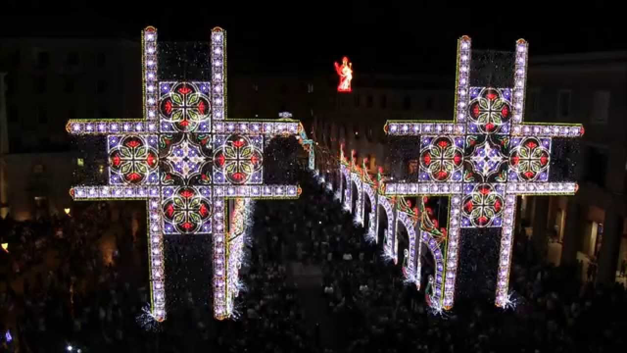 Lecce, Sant'Oronzo 2014. "Luminarie De Cagna".