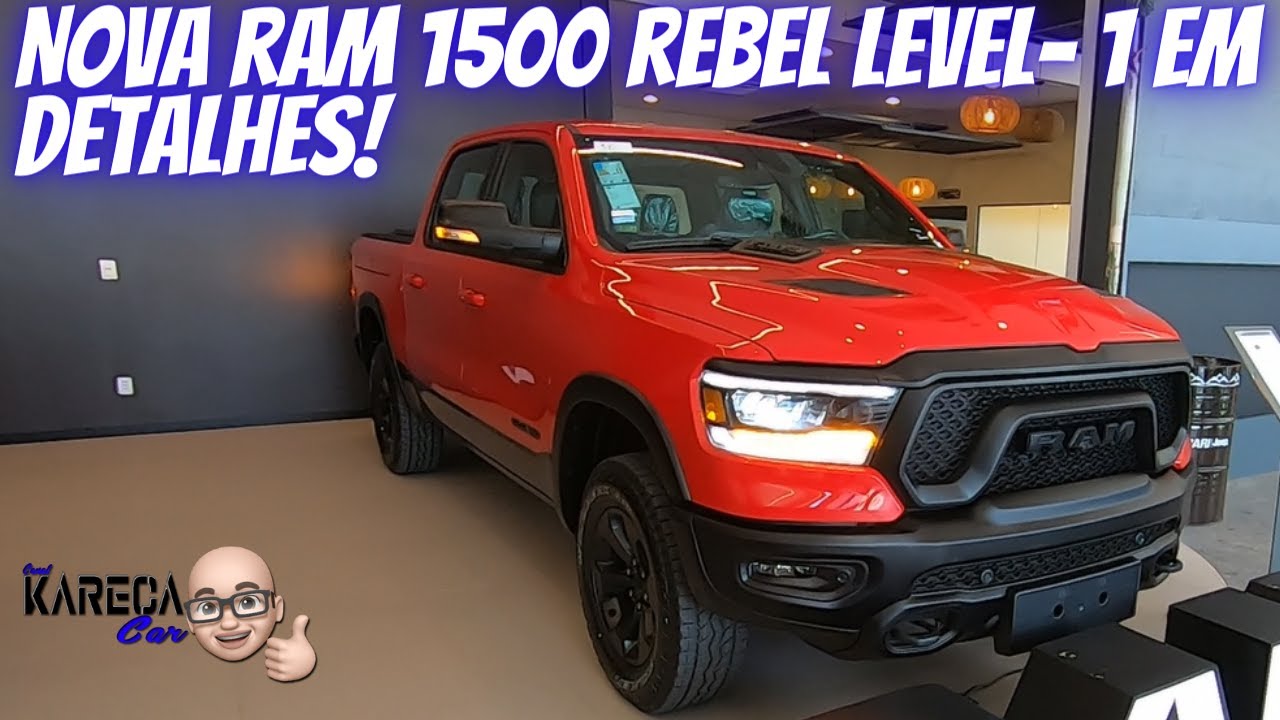 NOVA RAM 1500 REBEL LEVEL-1 EM DETALHES!! #ram #1500REBEL #v8 #GASOLINA #LIKE #KARECACAR #CUIDA