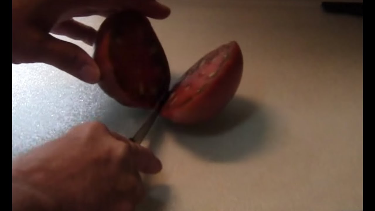 Black Krim Heirloom Tomato Taste Test.
