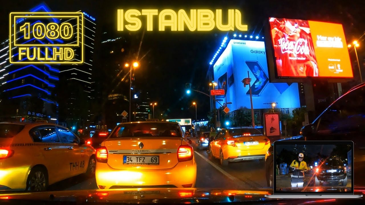 Istanbul - Besiktas Police Control / Night Drive Tour 2022 | Toyota Camry