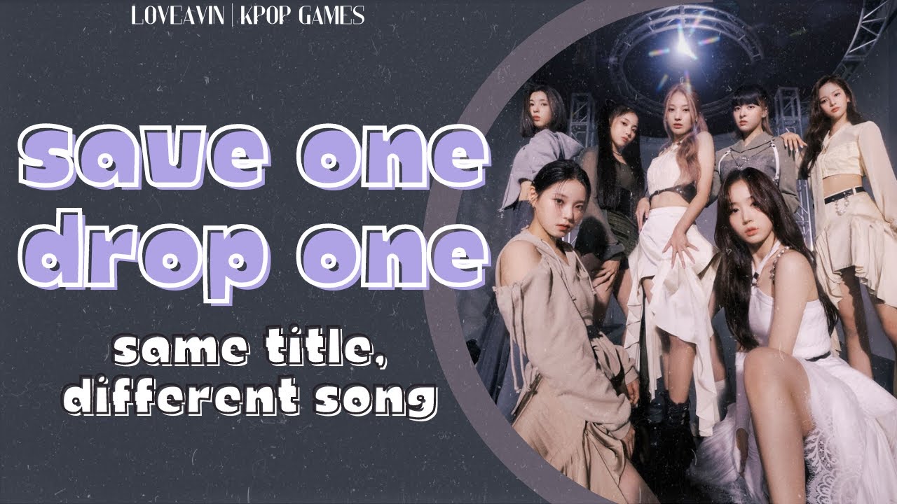 Save One Drop One | KPOP GAME