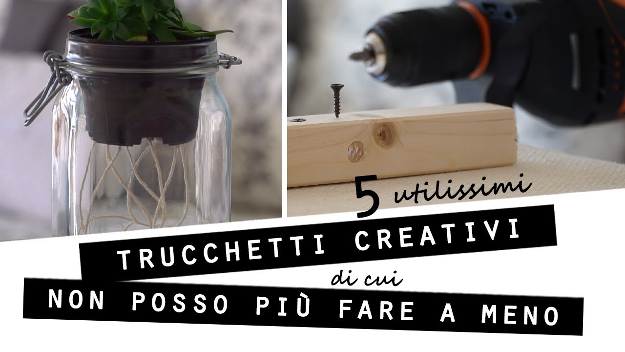 5 utilissimi TRUCCHETTI CREATIVI di cui NON POSSO PIU' FARE A MENO! HACKS creativi FAI DA TE
