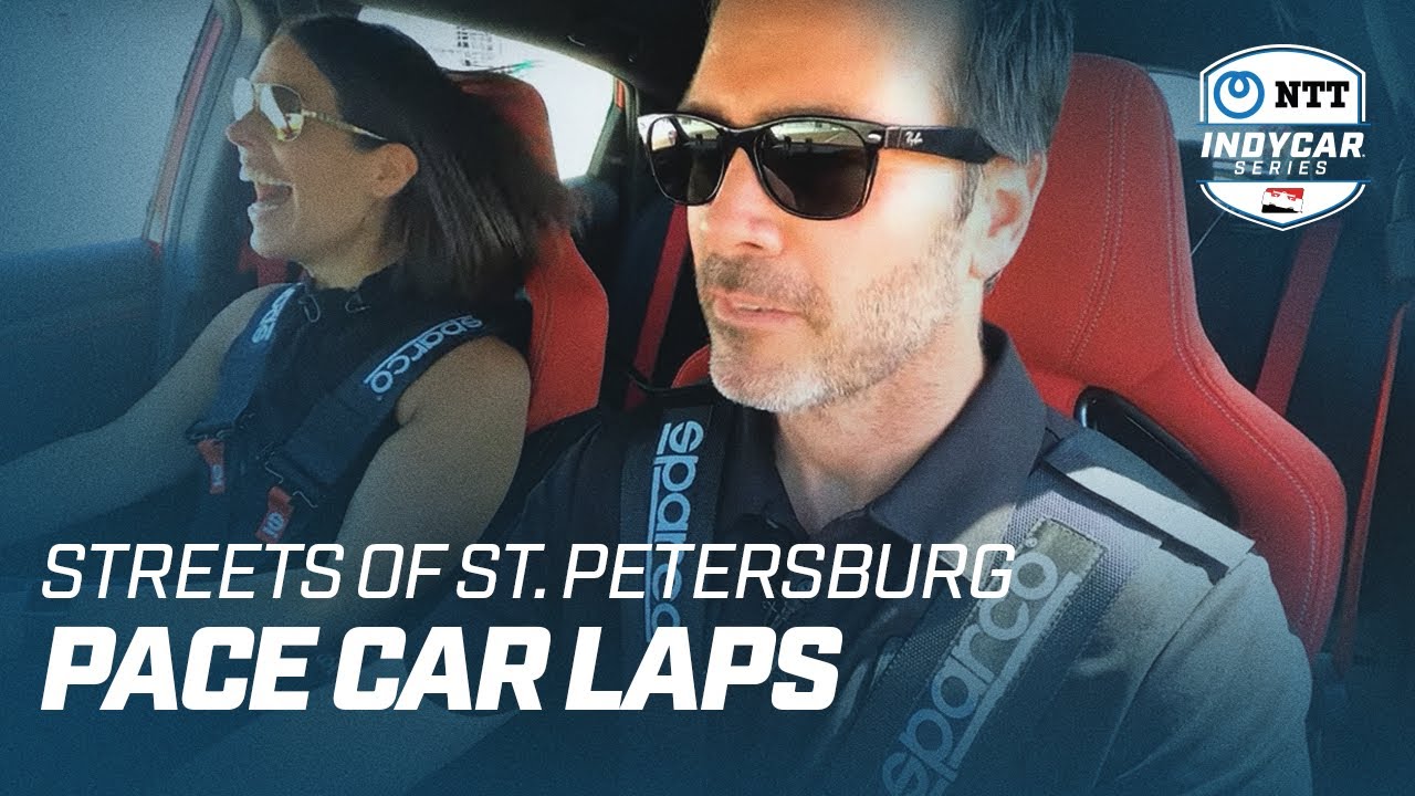 2022 PACE CAR LAPS // JIMMIE JOHNSON AND DANA JACOBSON ON THE STREETS OF ST. PETERSBURG