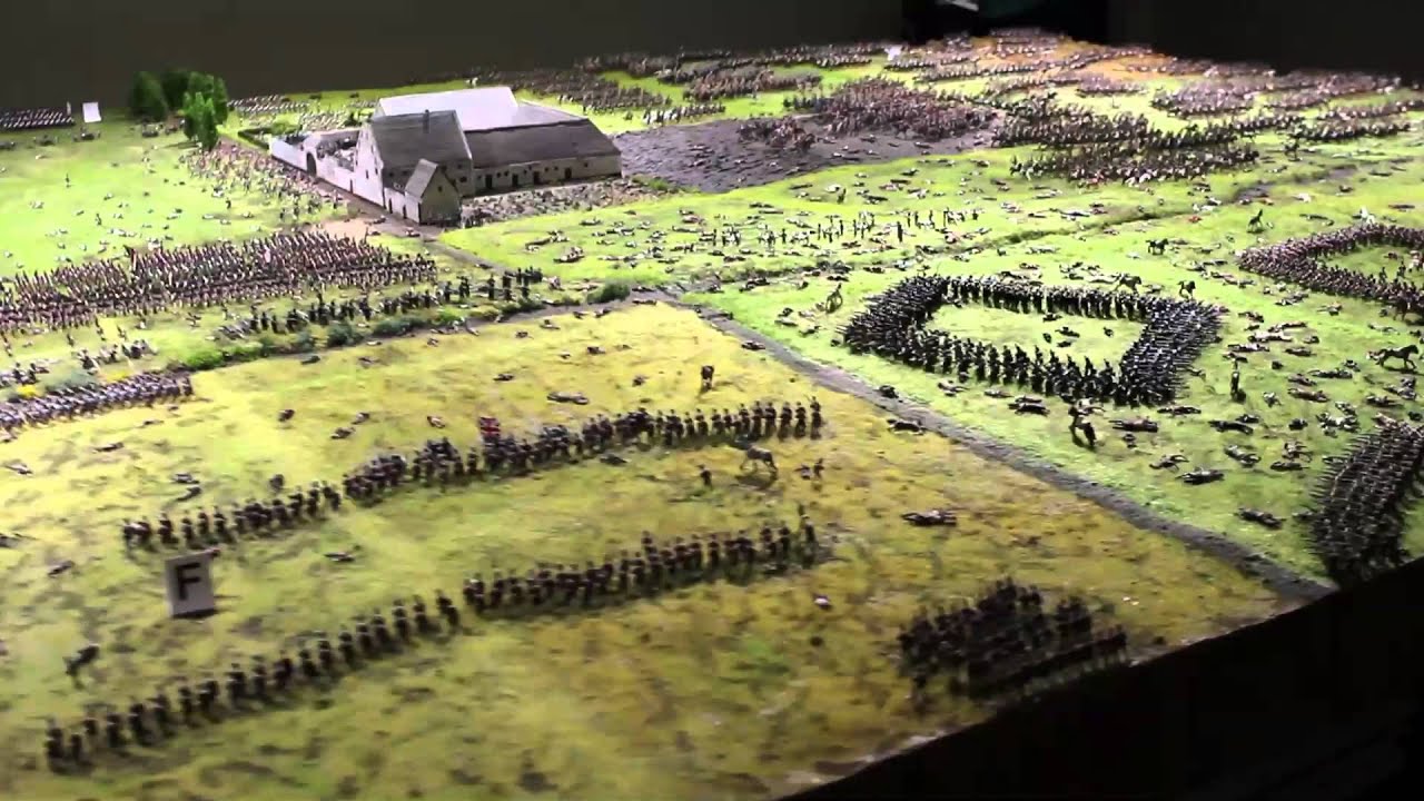 Battle of Waterloo - model display