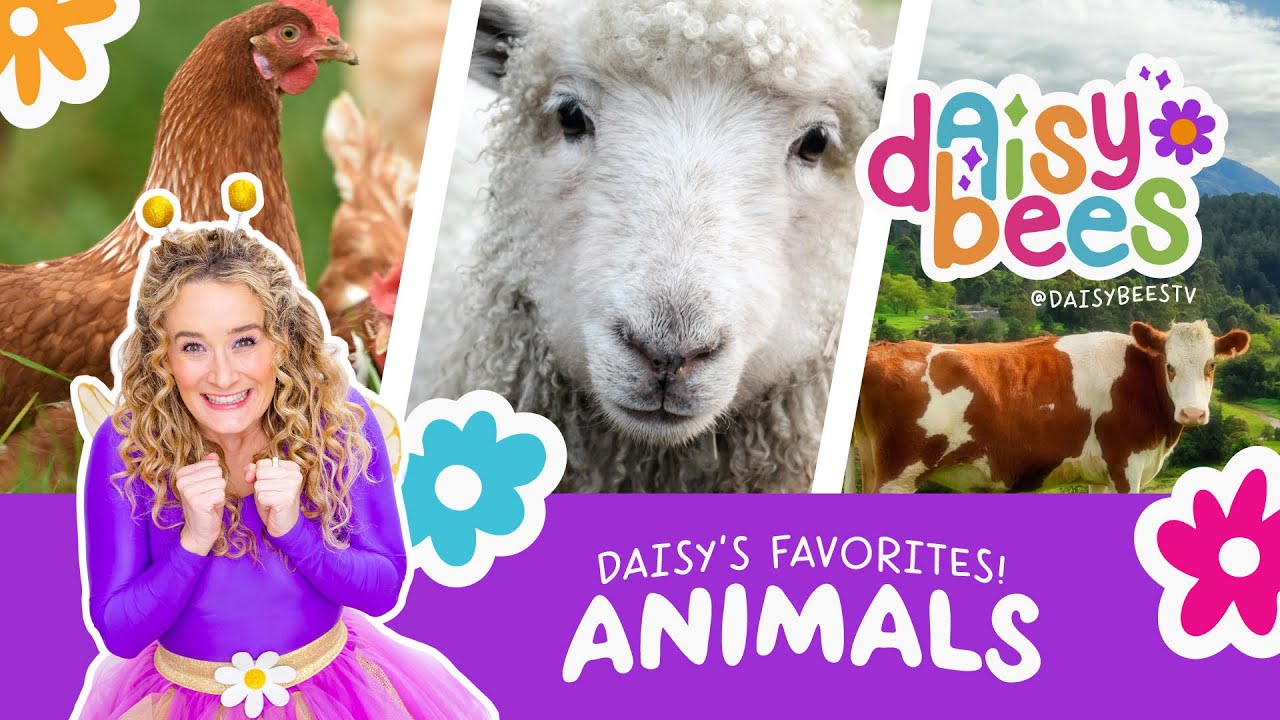 Learn About Farm Animals with Daisy Bees! Preschool Learning - Kids Science Songs and Videos