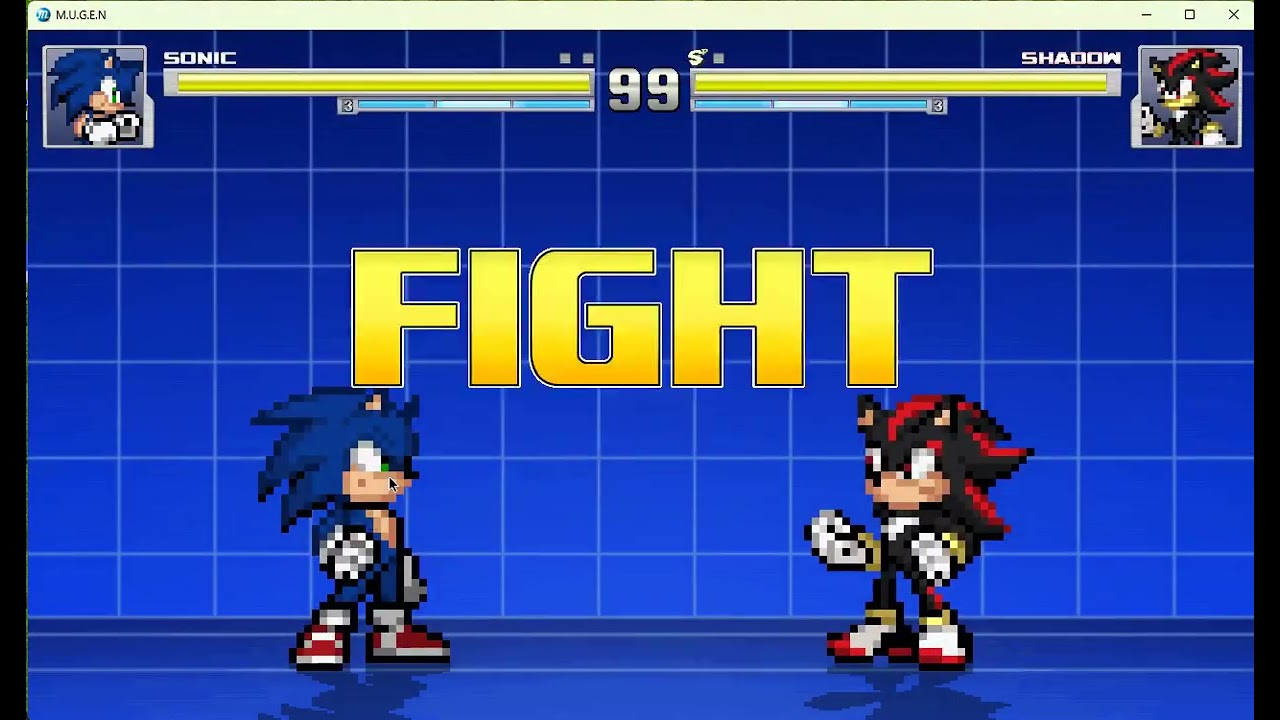 (Mugen) Movie Sonic Vs Movie Shadow
