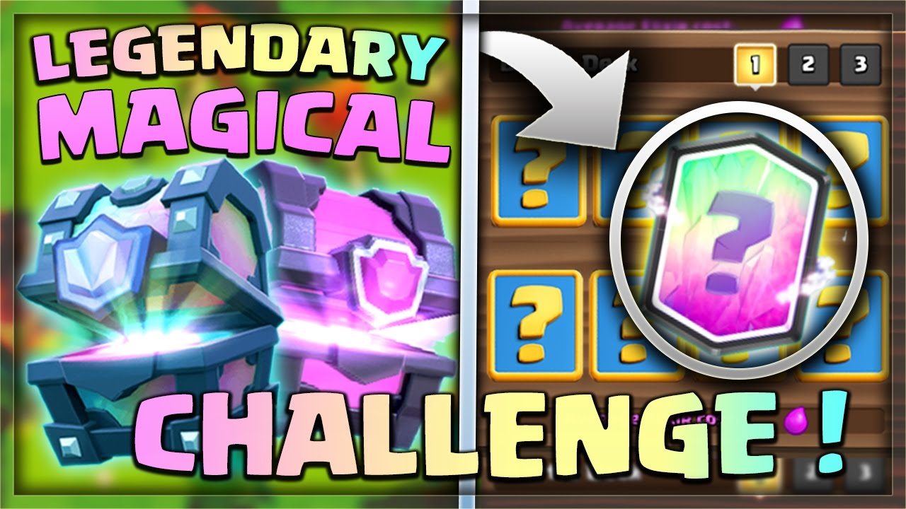 קלאש רויאל - אתגר הלג'נדרי מג'יקל ?! ( אתגר תיבות מטורף ) !