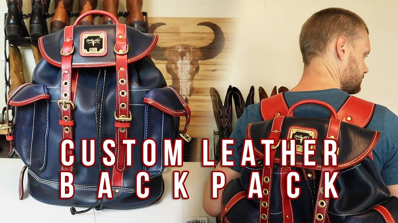 Moose Custom Leather Backpack by THE LEATHER SHOP