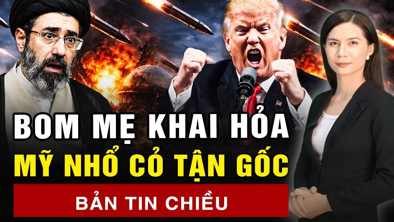 ‘Bom mẹ của mọi loại bom’ khai hỏa, lượng an ninh Iran bị truy đuổi, súng máy vang trời