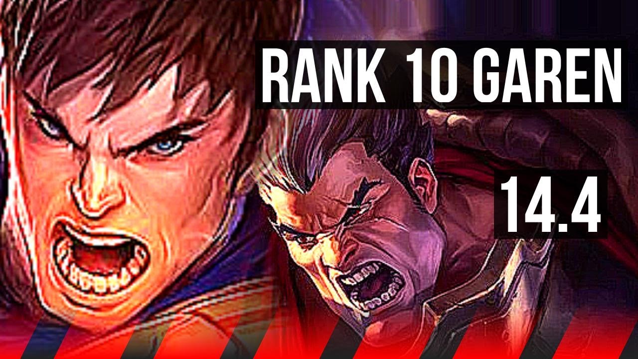 GAREN vs DARIUS (TOP) | Rank 10 Garen | TR Challenger | 14.4