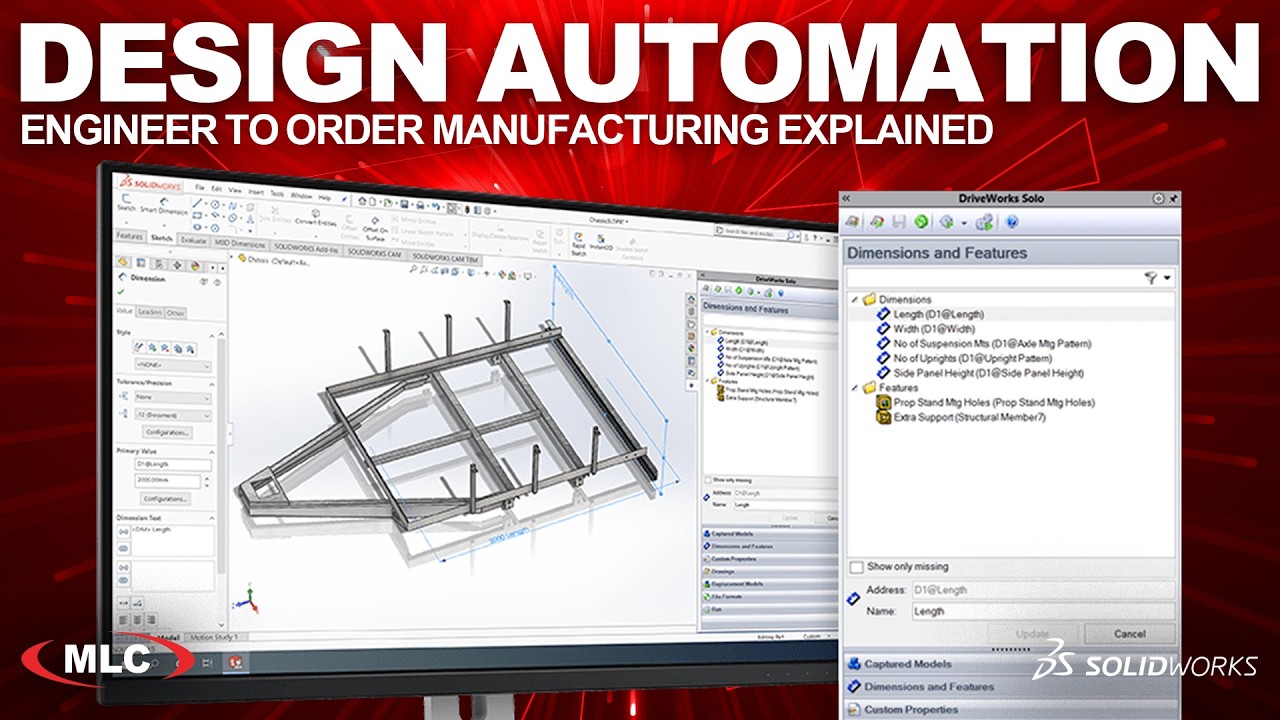 Автоматизация проектирования в SOLIDWORKS: объяснение процесса производства по заказу | DriveWorks