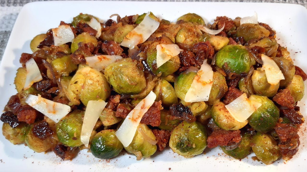 Poêlée de choux de Bruxelles au chorizo #373