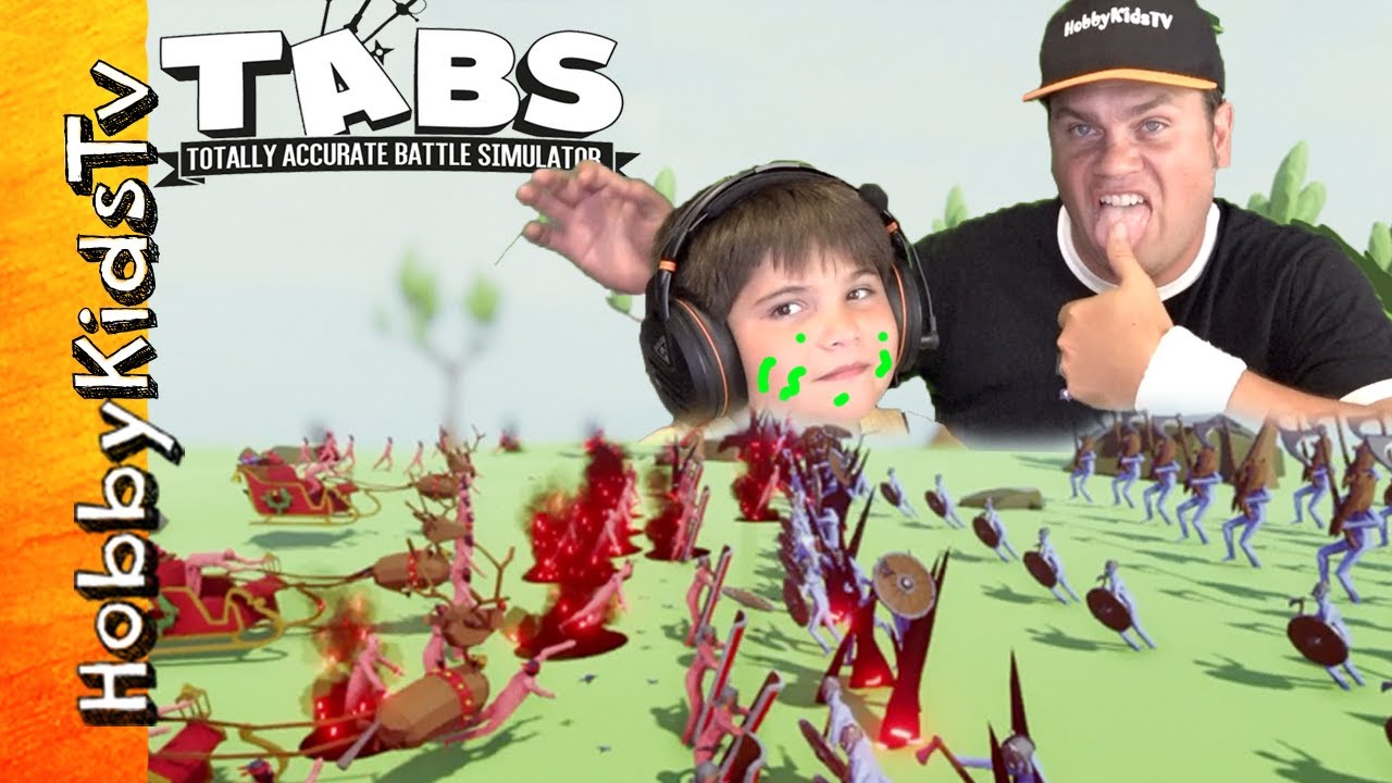 TABS Challenge! Video Gaming Fun HobbyKidsTV