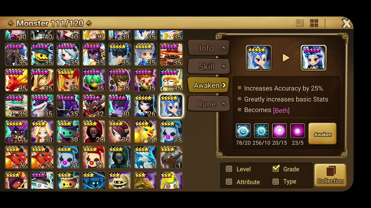 Summon beth/hell lady, from a legendary scroll! great pulls :) last 2019 summoners war