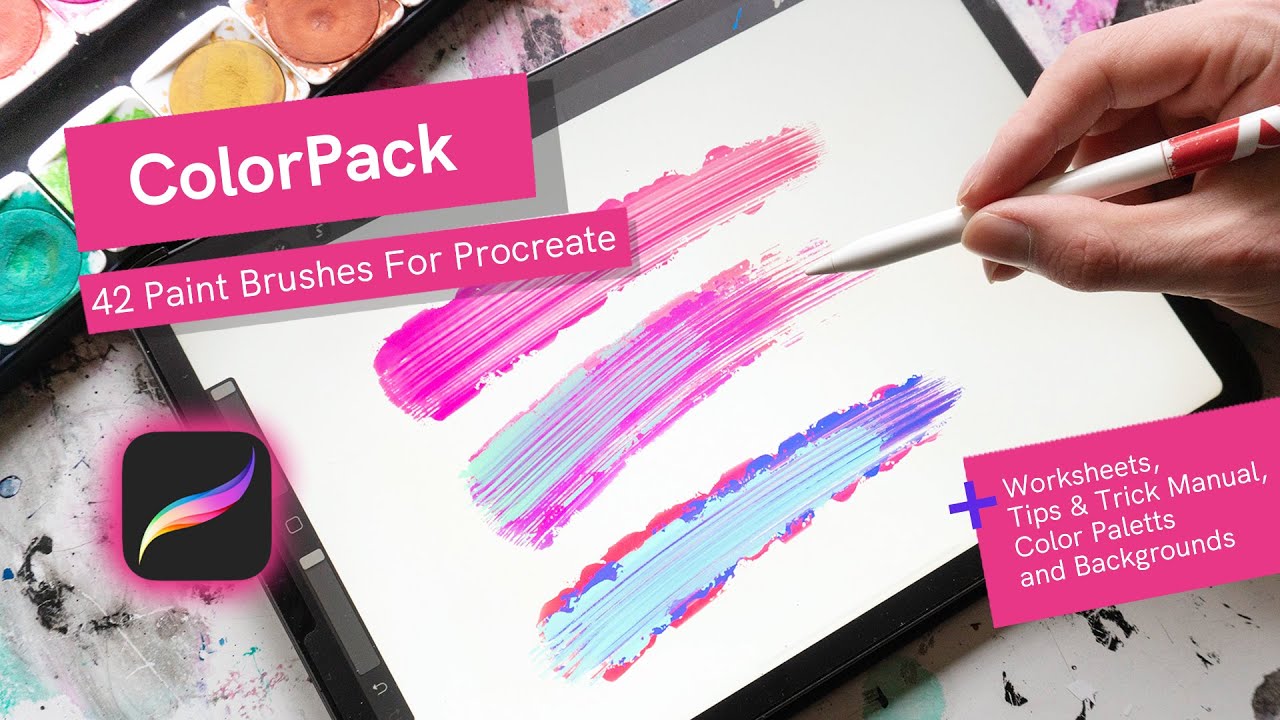 Color Pack - Paint Brushes for Procreate - Walkthrough