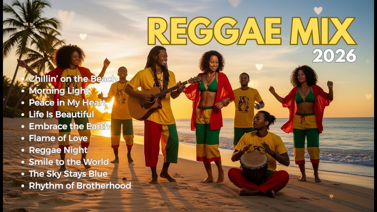 🌅 Slow Tempo Reggae Music for Stress-Free Moments | Reggae Reframe 💕