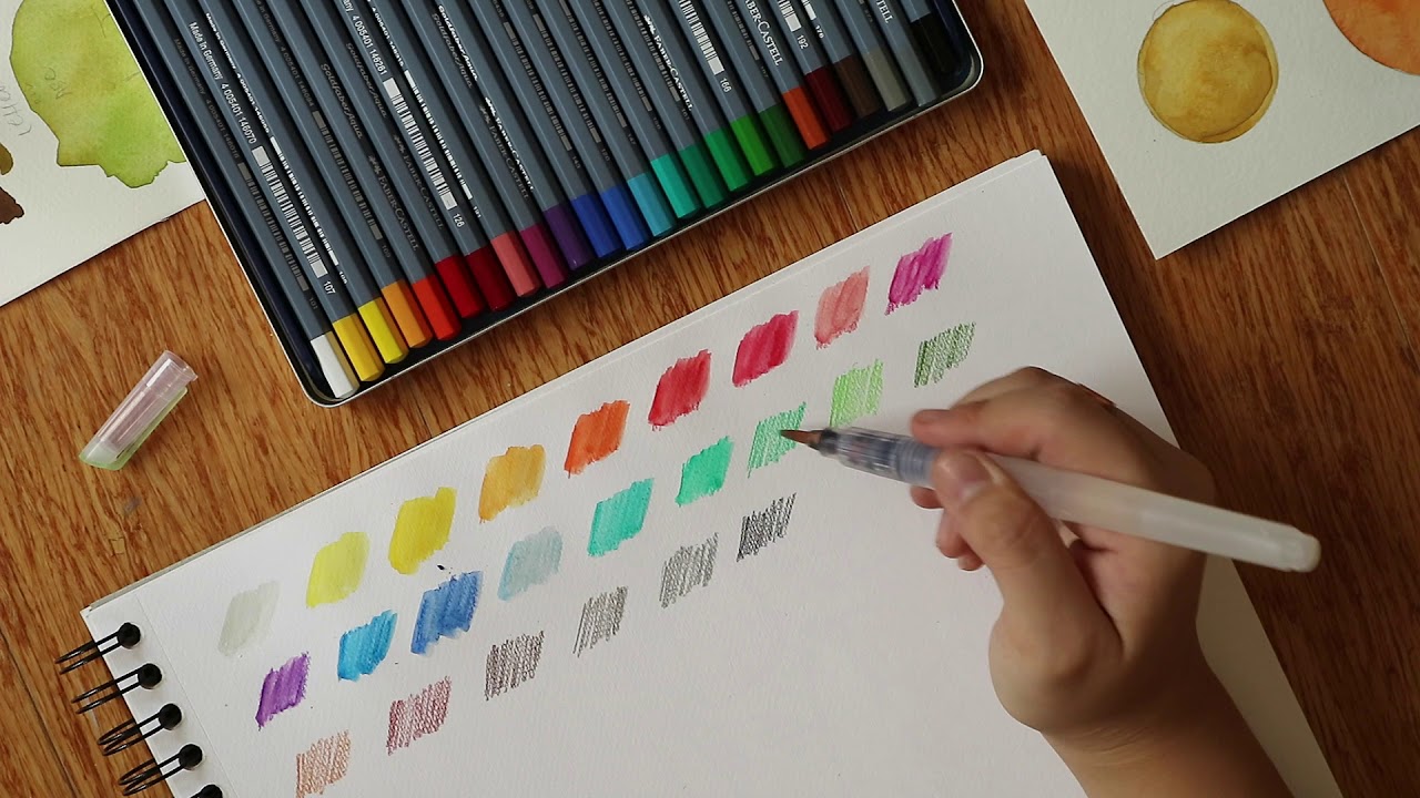 Outfit Sketching by Abbey Sy using Goldfaber Aqua Watercolor Pencils
