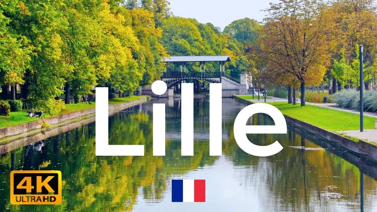 Lille, Citadel - France Walking Tour (4k Ultra HD 60fps)