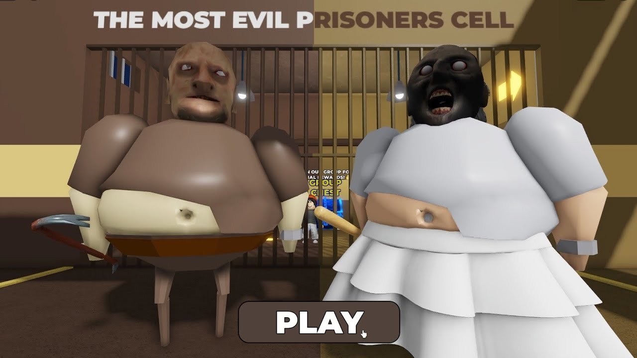 Granny & grandpa prison run escape obby |OBBY ROBLOX|| Nonstop Walkthrough no death 4k #roblox #obby