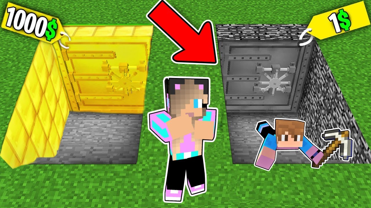 ΑΚΡΙΒΟ VS ΦΘΗΝΟ ΧΡΗΜΑΤΟΚΙΒΩΤΙΟ ΣΤΟ MINECRAFT !