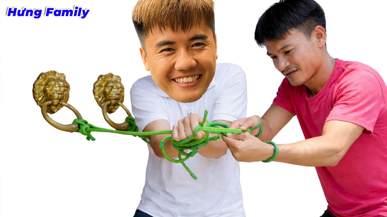 Hưng Troll | Thử Thách Gỡ Chói Khỏi Dây Thừng Không Cắt Dây Không Tháo Dây
