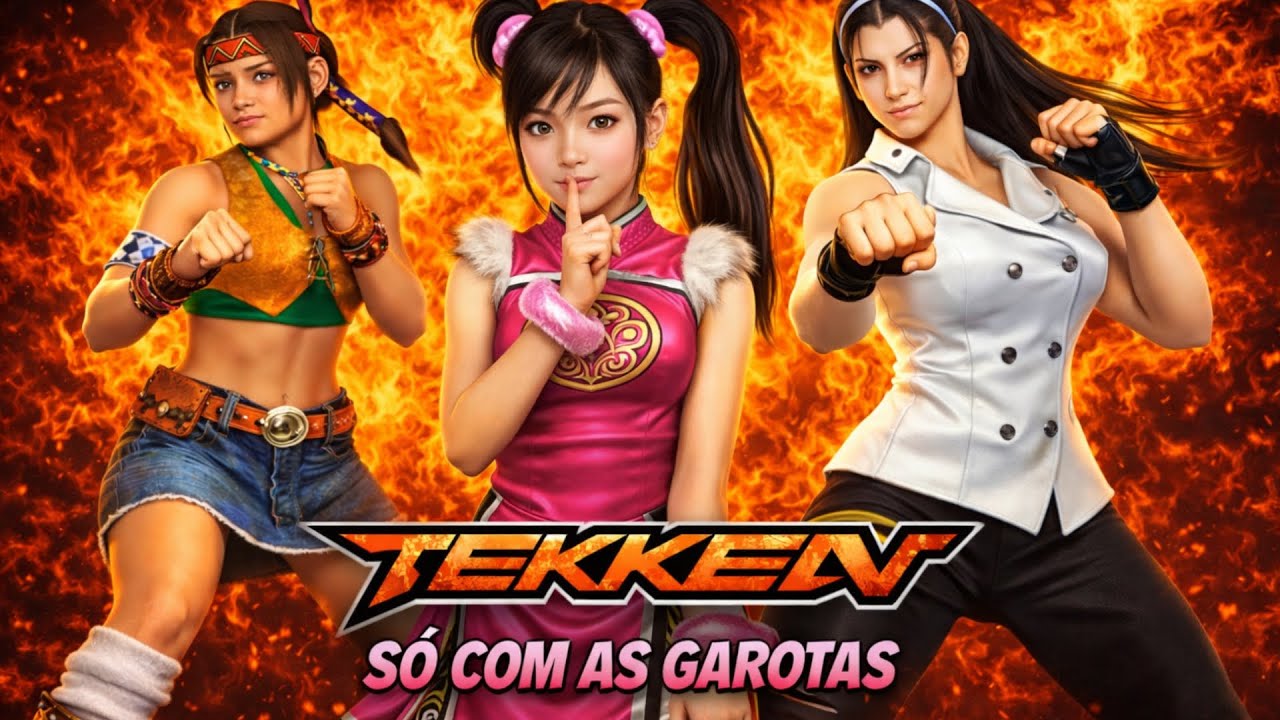 JOGANDO A TRILOGIA DE TEKKEN: APENAS COM MULHERES!