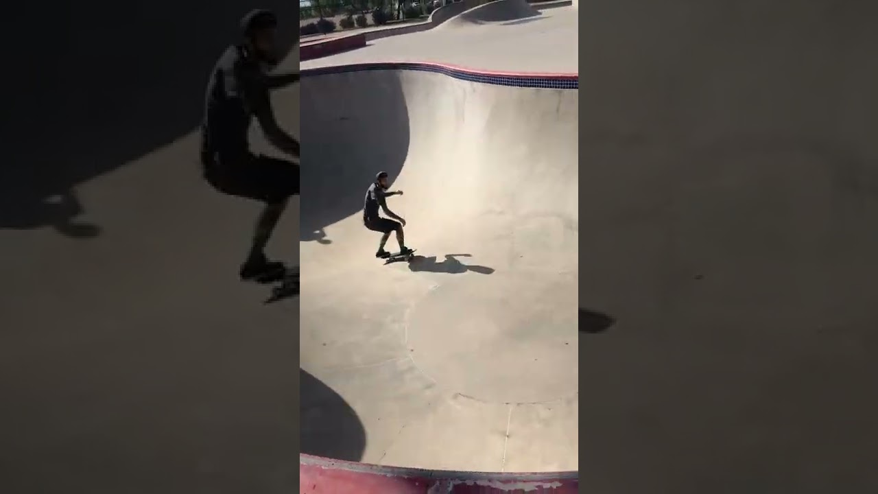 Quick Pool line at Goodyear SkatePark! 