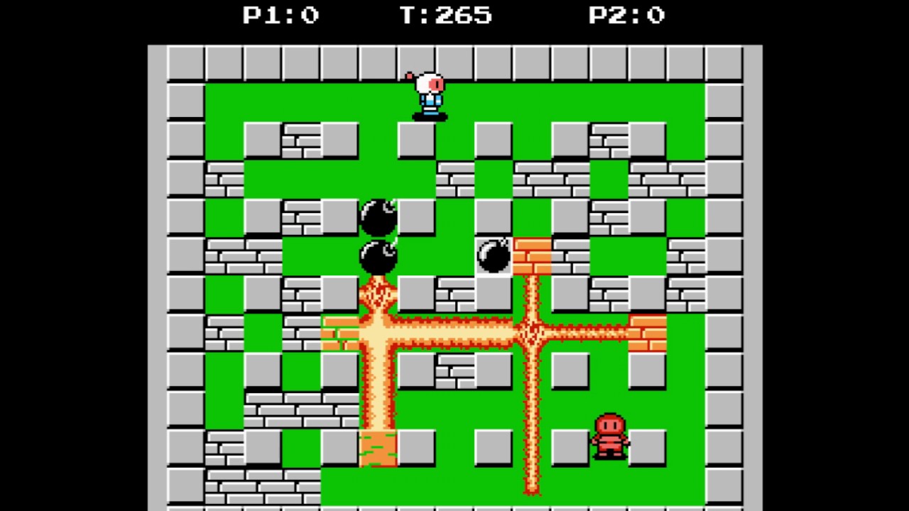 [NES] Bomberman 2. ErMac и Lord Taurus в игре.