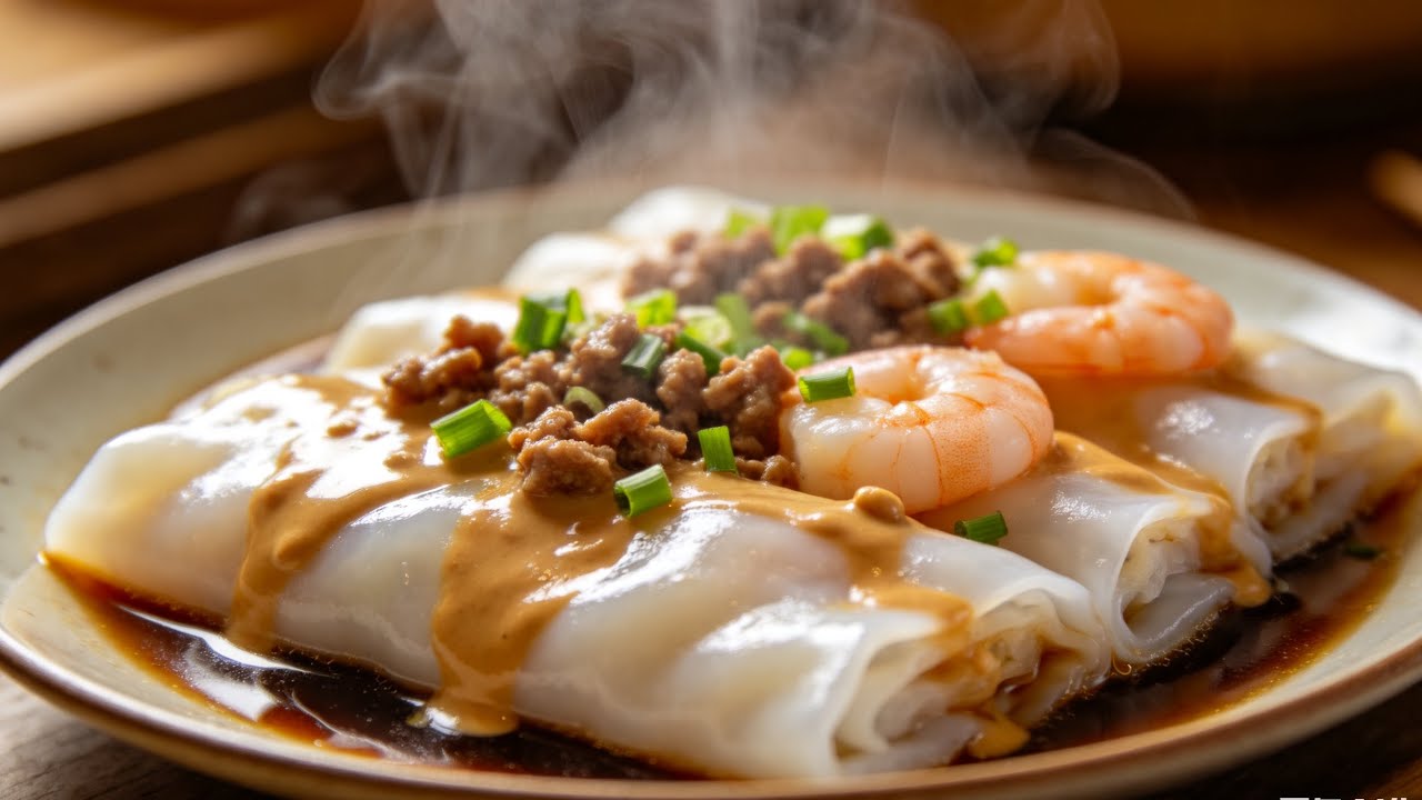 ⭕️ Chinese/廣東腸粉#live #streetfood ♨️