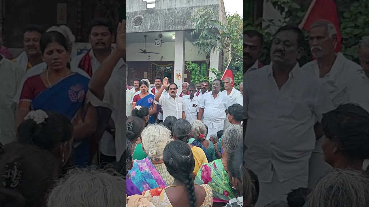  மாவட்ட அவைத் தலைவர் டாக்டர் ப சேகர் வாக்கு சேகரிப்பு 