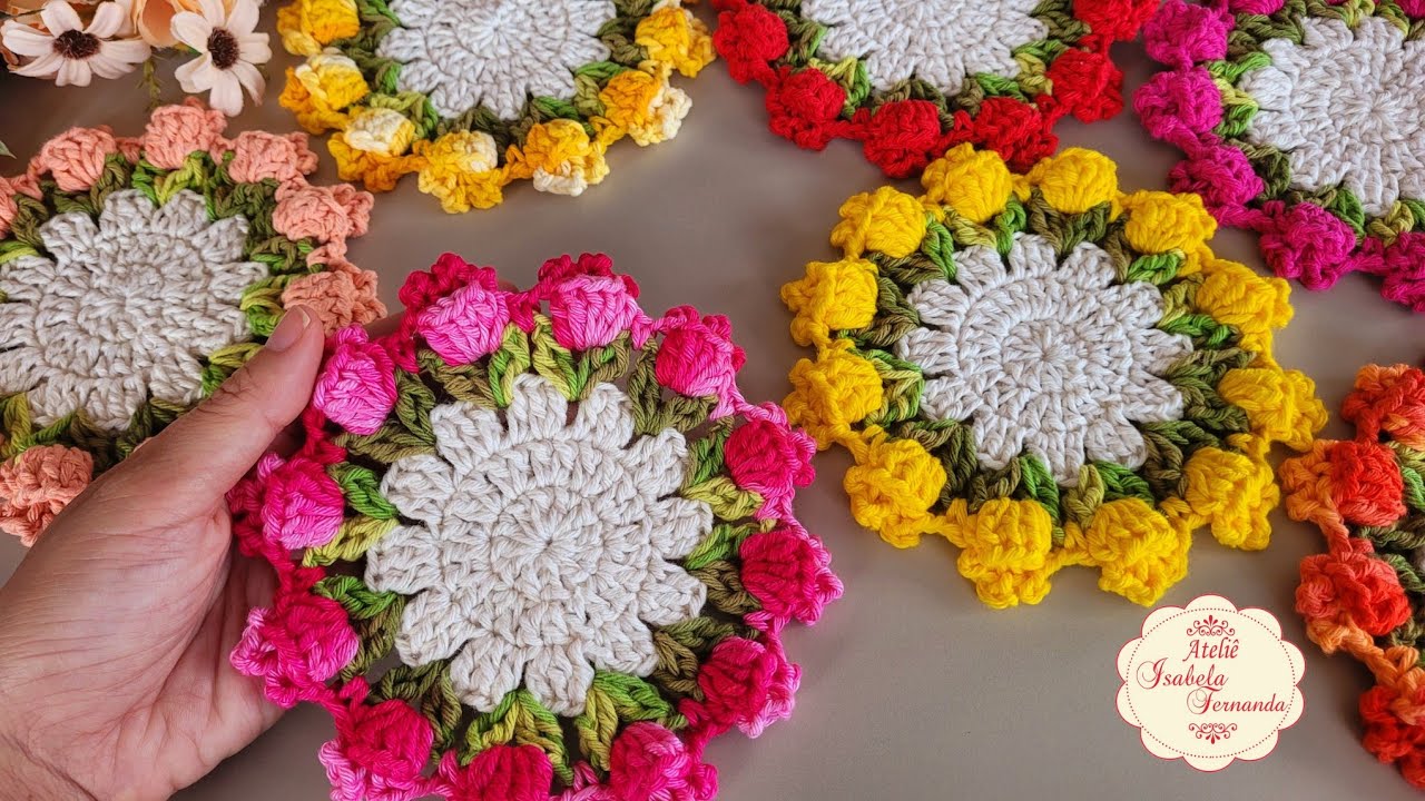 Porta Copo Tulipa🌷 Fácil Rápido e Econômico Passo a Passo Completo