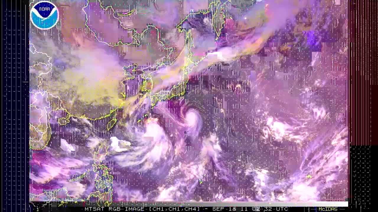 Typhoons Roke and Sonca in the Northwest Pacific Ocean (2011)