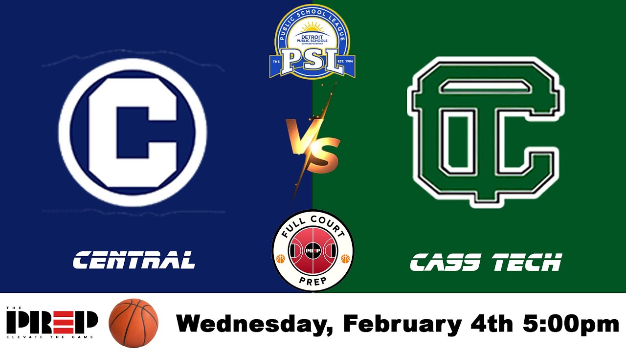 Full Court PreP || Detroit Central vs Detroit Cass Tech || Boy's Basketball || Full Livestream