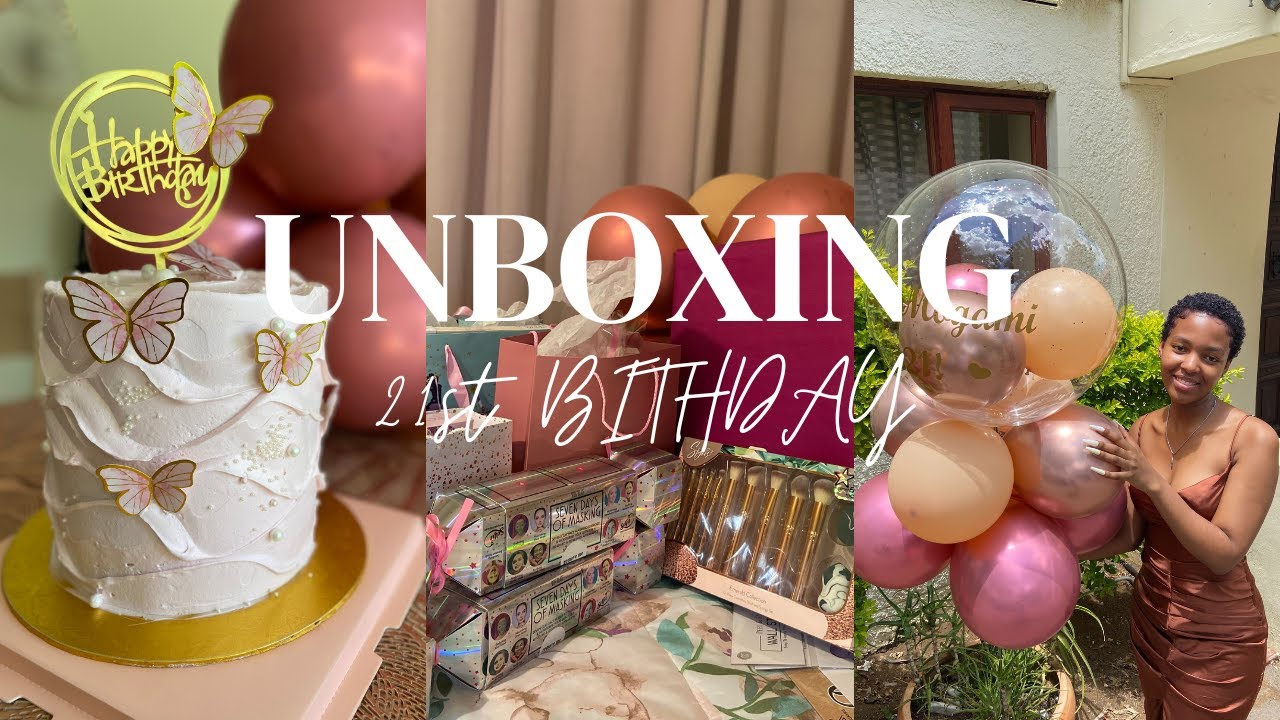 21st Birthday| Gift Unboxing with me | Youtuber