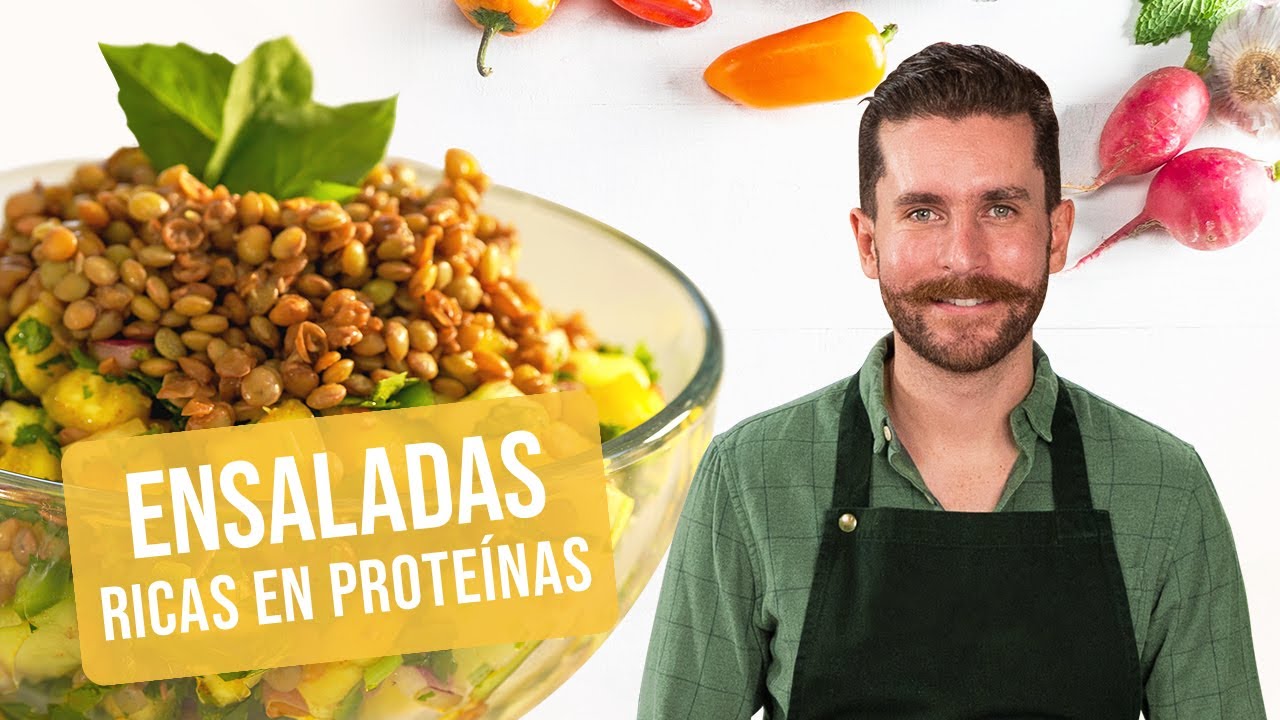 Ensaladas ricas en proteína | Clase de cocina Kiwilimón