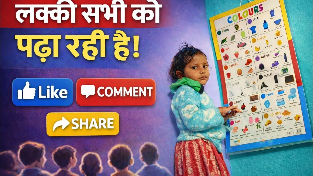 लक्की आज सभी को पढ़ा रही है 