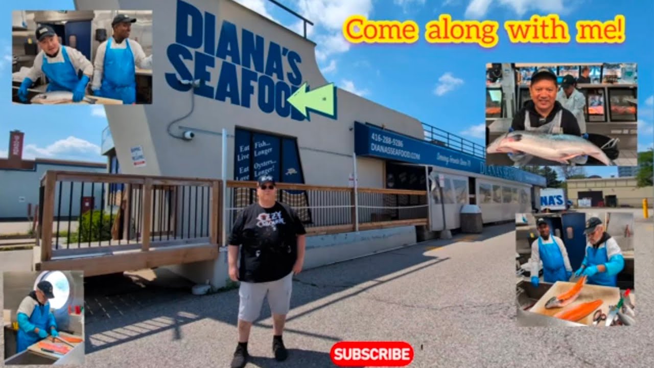 At the fish market @DianasSeafood #fresh #seafood #salmon
