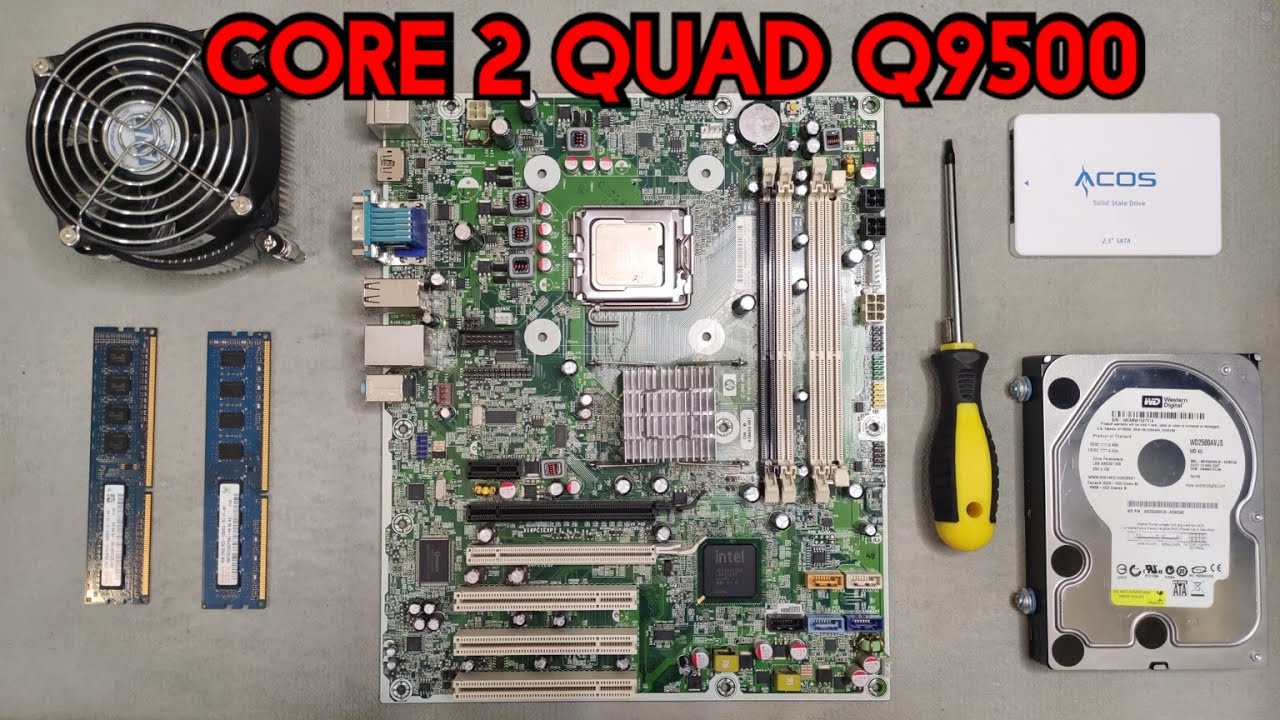 HP COMPAQ 8000 ELITE CORE 2 QUAD Q9500 PC BUILD