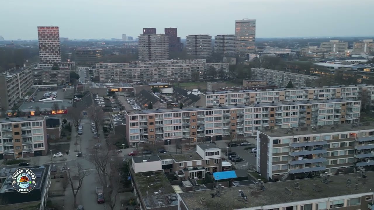 Beautiful Drone Shots Of Netherlands Small Town - Kanaaleneiland